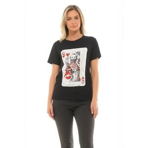 Yazbek Womens Small Black Marilyn Monroe Las Vegas‎ Graphic T-Shirt Vintage